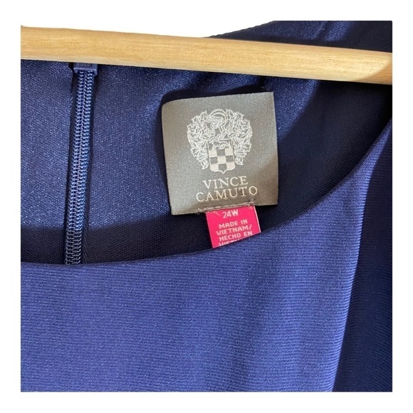 Vince Camuto Mixed Media Handkerchief Hem Midi Dress NWT - Picture 6 of 11